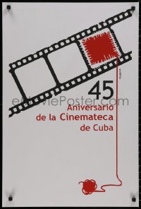 9f0185 45 ANIVERSARIO DE LA CINEMATECA DE CUBA 20x30 Cuban special poster 2004 silkscreen Raupa art!