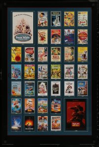9f0188 75 YEARS OF ANIMATION 24x36 special poster 1998 great images of Walt Disney posters!