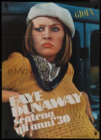 9f0196 BONNIE & CLYDE 26x36 Italian special poster 1968 close-up of sexy Faye Dunaway, Arthur Penn!