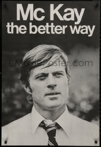 9f0198 CANDIDATE 23x34 special poster 1972 different image of Robert Redford on faux campaign poster!