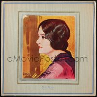 9f0203 ELEANOR BOARDMAN 13x13 French special poster 1930s cool profile art of the actress!