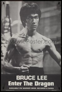 9f0091 ENTER THE DRAGON 18x28 music poster 1973 Bruce Lee, soundtrack, film that made him a legend