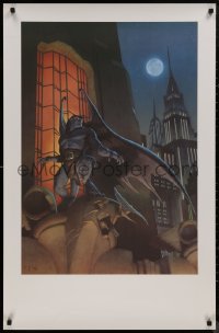 9f0050 GARGOYLES 2-sided tv poster 1994 Disney, striking fantasy cartoon artwork with moon at night!