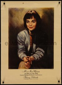 9f0220 JOHNNY BELINDA 17x23 English special poster 1949 great art portrait of Jane Wyman by Hall!