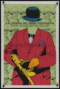 9f0222 LA OPERA DE TRES CENTAVOS 20x30 Cuban special poster 1990s 3 Penny Opera, Villaverde art!