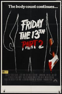 9f0013 FRIDAY THE 13th PART II half subway 1981 summer camp slasher horror sequel, the body count continues!