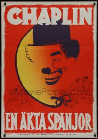 9f0275 BURLESQUE ON CARMEN Swedish R1937 Bjorne art of Charlie Chaplin in parody of Bizet's opera!