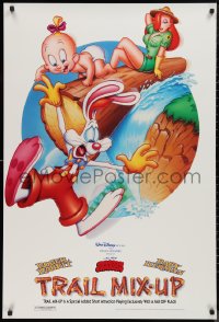 9f1176 TRAIL MIX-UP DS 1sh 1993 John Hom art Roger Rabbit, Baby Herman, Jessica Rabbit!