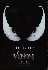 9f1188 VENOM teaser DS 1sh 2018 Tom Hardy in the title role, eyes logo, RealD/IMAX!