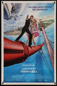 9f1190 VIEW TO A KILL 1sh 1985 Roger Moore as James Bond 007, Walken, Grace Jones!