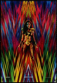 9f1210 WONDER WOMAN 1984 teaser DS 1sh 2020 great 80s inspired image of Gal Gadot as Amazon princess!