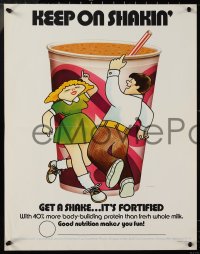 9f0245 FUNDAY SCHOOL LUNCH group of 3 18x23 special posters 1970s Keep on Shakin, Funday Sundae!