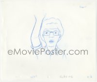 9g0552 KING OF THE HILL animation art 2000s cartoon pencil drawing of Peggy with her arm raised!
