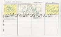 9g0558 KING OF THE HILL animation art 2000s cartoon pencil drawing of Bobby packing supplies!