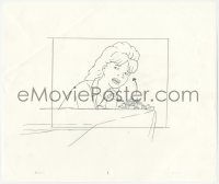 9g0554 KING OF THE HILL animation art 2000s cartoon pencil drawing of sad Luanne crying!