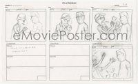 9g0566 KING OF THE HILL animation art 2000s cartoon pencil drawing of Hank & scared Dale Gribble!