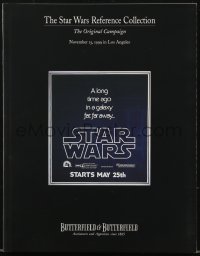 9g0263 BUTTERFIELD & BUTTERFIELD THE STAR WARS REFERENCE COLLECTION 11/15/99 auction catalog 1999
