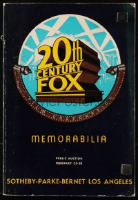 9g0267 SOTHEBY-PARKE-BERNET LOS ANGELES 02/25/71 auction catalog 1971 20th Century-Fox Memorabilia I!