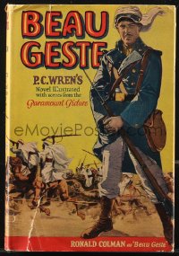 9g1106 BEAU GESTE Grosset & Dunlap movie edition hardcover book 1926 Ronald Colman, P.C. Wren novel!