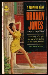 9g1059 BRANDY JONES paperback book 1966 a penetrating story of a girl growing into womanhood!
