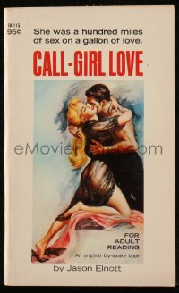 9g1060 CALL-GIRL LOVE paperback book 1966 she was a hundred miles of sex on a gallon of love!