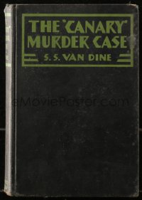 9g1109 CANARY MURDER CASE Grosset & Dunlap movie edition hardcover book 1929 Philo Vance movie!
