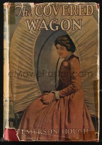 9g1112 COVERED WAGON Grosset & Dunlap movie edition hardcover book 1923 Lois Wilson, Emerson Hough