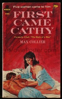 9g1065 FIRST CAME CATHY paperback book 1966 Rader art, five women came to him & made him a man!