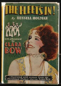 9g1115 FLEET'S IN Grosset & Dunlap movie edition hardcover book 1928 Clara Bow, James Hall, Oakie