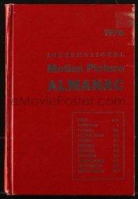 9g1168 INTERNATIONAL MOTION PICTURE ALMANAC hardcover book 1976 filled with movie information!
