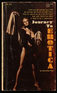 9g1074 JOURNEY TO EROTICA paperback book 1967 sexy cover art of nude woman by Isaac Paul Rader!