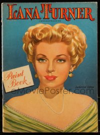9g1207 LANA TURNER Whitman softcover book 1947 paint book with images of the beautiful leading lady!