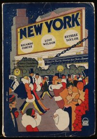9g1215 NEW YORK Jacobsen-Hodgkinson Corporation softcover book 1927 Lois Wilson, Ricardo Cortez