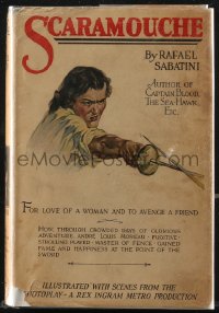 9g1131 SCARAMOUCHE Grosset & Dunlap movie edition hardcover book 1923 Ramon Novarro, Rafael Sabatini