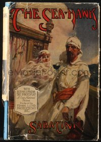 9g1132 SEA HAWK Grosset & Dunlap movie edition hardcover book 1924 Sills, Rafael Sabatini's novel!