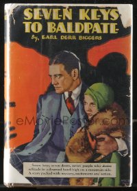9g1133 SEVEN KEYS TO BALDPATE Grosset & Dunlap movie edition hardcover book 1929 Richard Dix