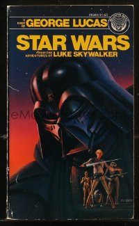 9g1092 STAR WARS paperback book 1976 From The Adventures of Luke Skywalker, novel by George Lucas!