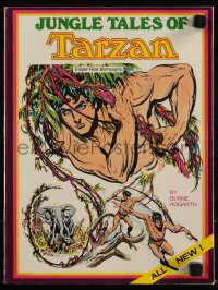 9g1221 TARZAN softcover book 1976 Jungle Tales of Tarzan by Burne Hogarth, Edgar Rice Burroughs!