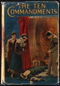 9g1135 TEN COMMANDMENTS Grosset & Dunlap movie edition hardcover book 1923 Cecil B. DeMille classic!