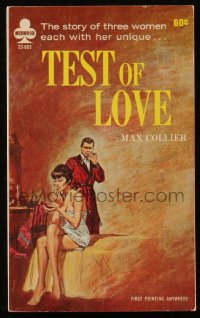 9g1094 TEST OF LOVE paperback book 1966 story of three women each with her unique test of love!