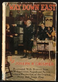 9g1138 WAY DOWN EAST Grosset & Dunlap movie edition hardcover book 1920 D.W. Griffith classic!