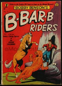 9g0611 BOBBY BENSON'S B-BAR-B RIDERS #3 comic book September-October 1950 great Bob Powell art!