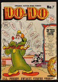 9g0614 DO-DO #7 5x7 comic book June 1951 all funny animal circus stories, final issue in the series!
