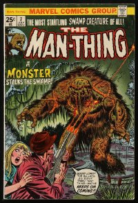 9g0618 MAN-THING #7 comic book July 1974 A Monster Stalks the Swamp, Marvel Comics!