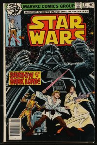 9g0622 STAR WARS #21 comic book March 1979 Shadow of a Dark Lord, adventures beyond the film!