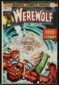 9g0648 WEREWOLF BY NIGHT #22 comic book Oct 1974 Marvel Comics, Don Perlin art, face of the fiend!