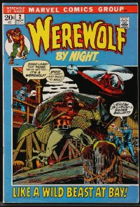 9g0630 WEREWOLF BY NIGHT #2 comic book November 1972 Marvel Comics, Mike Ploog art, second issue!