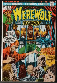 9g0633 WEREWOLF BY NIGHT #6 comic book June 1973 Marvel Comics, Mike Ploog art, Carnival of Fear!