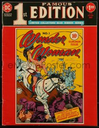 9g0746 FAMOUS 1ST EDITION magazine 1974 limited collectors Blue Ribbon series, Wonder Woman No. 1!