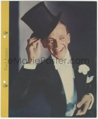 9g0206 FRED ASTAIRE Dixie ice cream premium 1930s smiling portrait with biography on the back!!